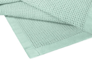 [Misty Green] Crover Thermal Waffle 100% Cotton Wave Blanket (Twin / Queen / King)