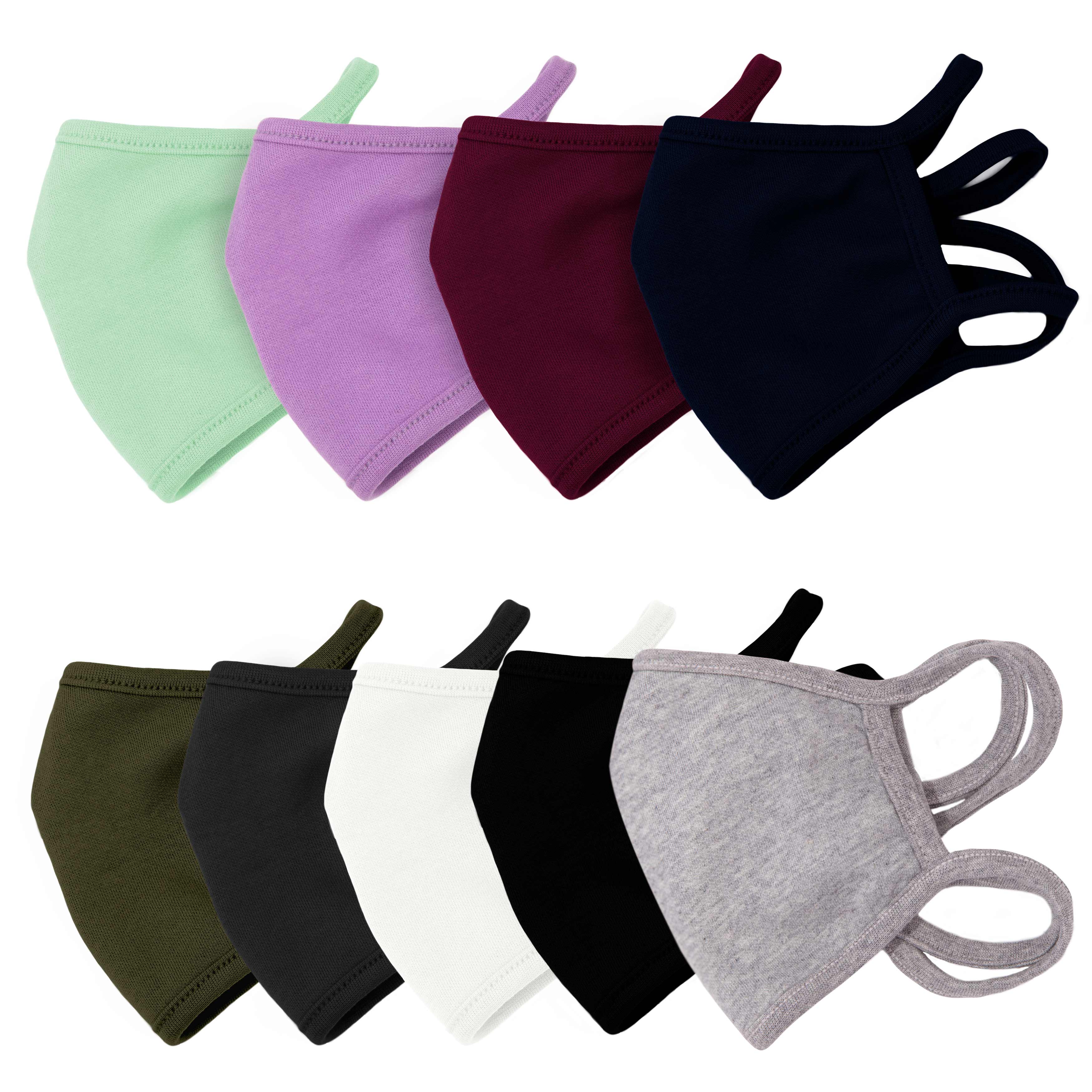3PCS 2-Layer Reusable 3D Cotton Face Mask with Filter Pocket