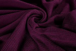 
            
                Load image into Gallery viewer, [Plum] Crover Thermal Waffle 100% Cotton Wave Blanket (Twin / Queen / King)
            
        