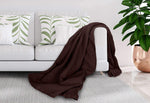 [Brown] Crover Thermal Waffle 100% Cotton Wave Blanket (Twin / Queen / King)