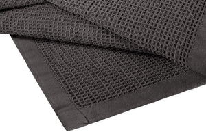 [Dark Grey] Crover Thermal Waffle 100% Cotton Wave Blanket (Twin / Queen / King)