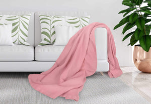 [Orchid Pink] Crover Thermal Waffle 100% Cotton Wave Blanket (Twin / Queen / King)