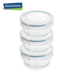 
            
                Load image into Gallery viewer, [Glasslock] 3.1Cup/733ml Round Food Storage Container, 6-Pcs Set
            
        