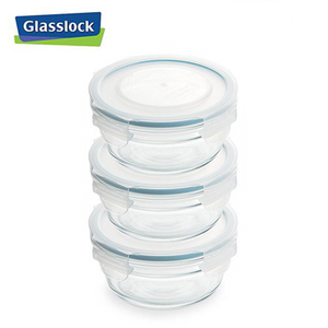 [Glasslock] 0.73Cup/173ml Round Food Storage Containers 6-Pcs Set