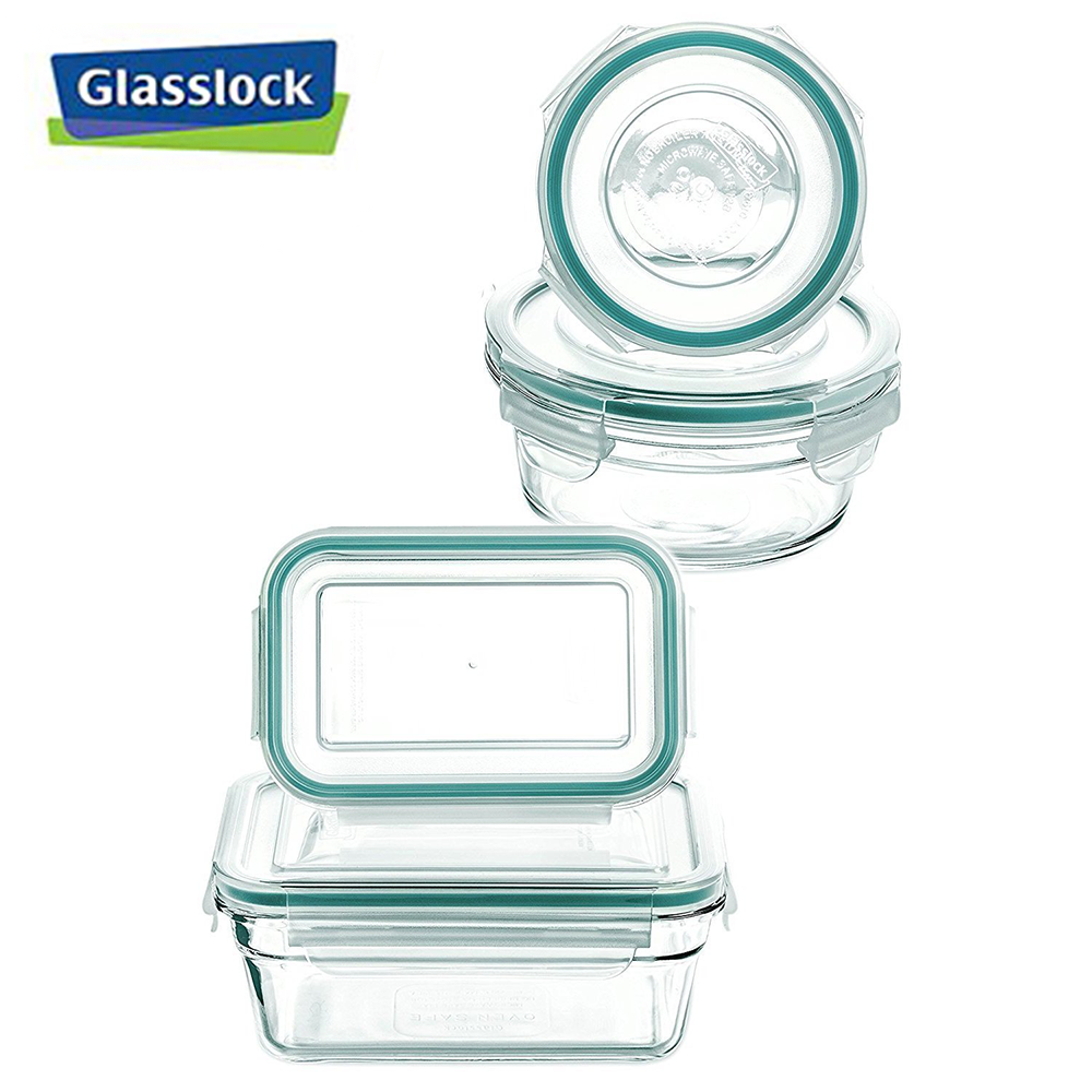 [Glasslock] Assorted Food Storage Container, 8-Pcs Set