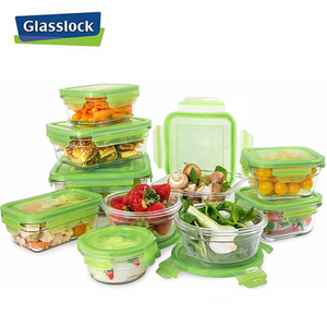 
            
                Load image into Gallery viewer, [Glasslock] Assorted Food Storage Containers with Green Lids, 20-Pcs Set
            
        