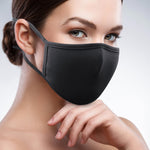 3PCS 2-Layer Reusable 3D Cotton Face Mask with Filter Pocket (Dark Grey)