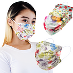 Everydayspecial Disposable Safety Mask 3 Layer Protection Face Mask for Adults 50 pcs (Spring Flower)