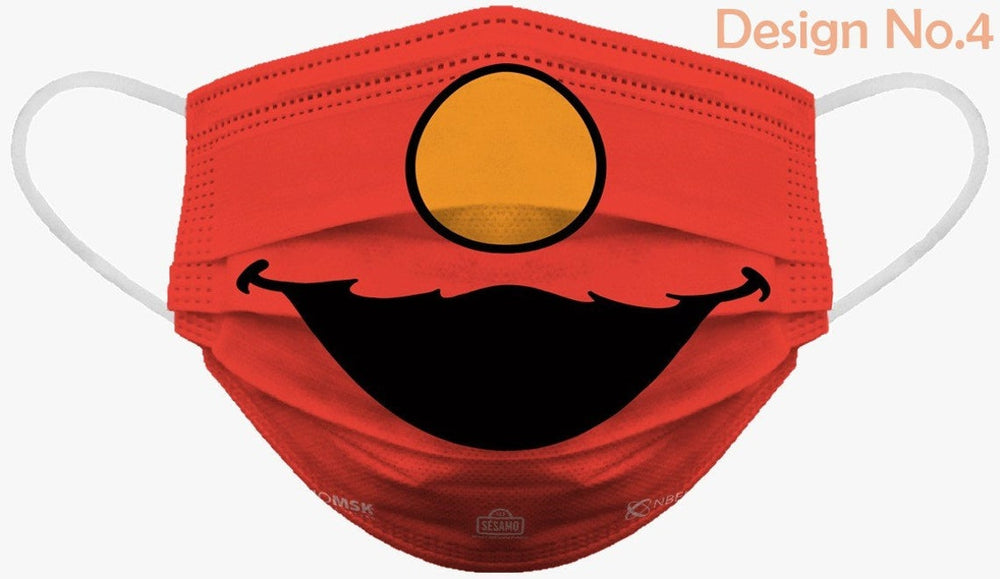 
            
                Load image into Gallery viewer, Sesame Street Elmo Soft Reusable Pleated Fabric 2-Layers Kids Face Mask (9 different design) 36 pcs - EverydaySpecial
            
        