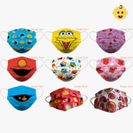 [Kids] Sesame Street Elmo Soft Reusable Microfiber Fabric 2-Layers Face Mask (9 different design) 36 pcs